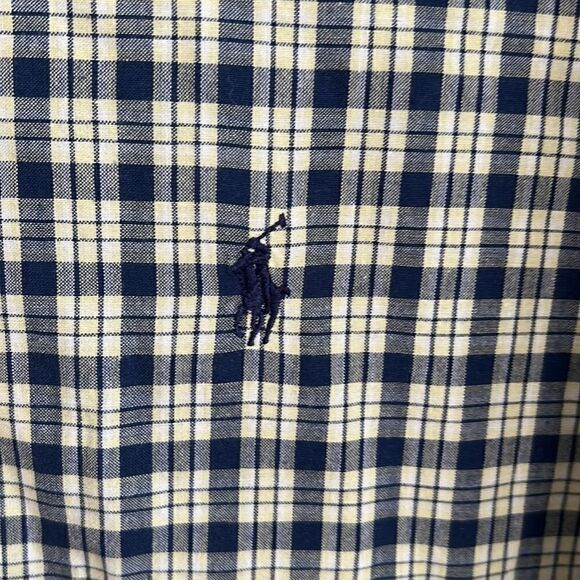 Men’s Ralph Lauren Sport 2XL XXL oxford plaid vintage shirt big & tall - Picture 5 of 11